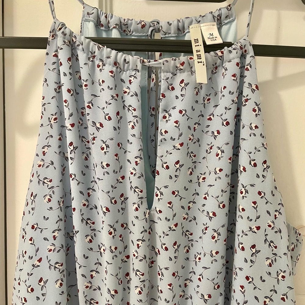 Mi a Mi Blue Floral Maxi Dress